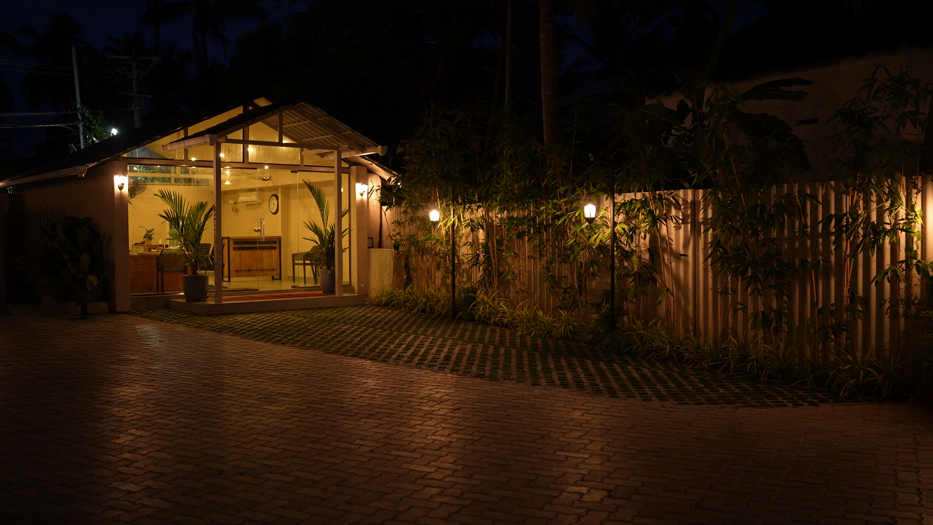 Kannur Gardens Night Walkway